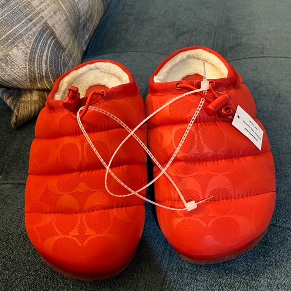 Rachelle Monogram Quilted Nylon Slippers - Picture 6 of 10